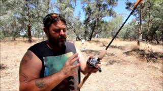 how to set up a baitcaster rod and reel for Murray cod fishing [upl. by Vlada811]