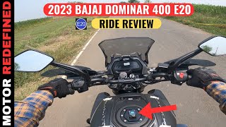 2023 Bajaj Dominar 400 E20 OBD2 New Model Ride Review  On Road Price Mileage amp Features [upl. by Thamos]