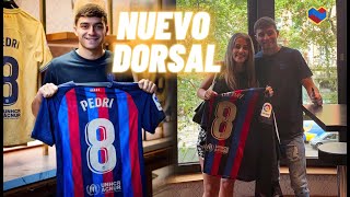 PRESENTACIÓN NUEVO DORSAL PEDRI GONZÁLEZ 8 🔥 ¡ME FIRMA SU CAMISETA 💙❤️ [upl. by Janelle]