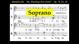 Mendelssohn  OP70  Elijah 29 He Watching Over Israel  Soprano [upl. by Htiel442]