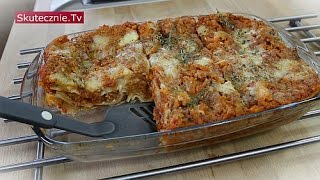 Lasagne z mięsem i warzywami odchudzona i lżejsza  SkutecznieTv HD [upl. by Ahsienar]