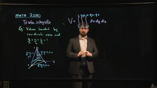 Tetrahedron volume as a triple integral [upl. by Outlaw]