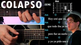 Colapso  Kevin Kaarl GUITARRA Tutorial  DEMO  Acordes [upl. by Elyag]