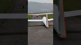 A Wobbly Takeoff Run glider gliding aviation flying flight plane aeroplane airplane shorts [upl. by Darby]