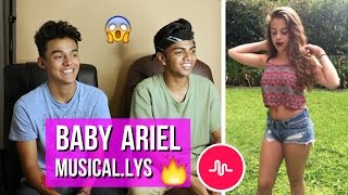 WE WROTE HER A SONG  BABY ARIEL NEW MUSICALLY COMPILATION REACTION [upl. by Angrist915]