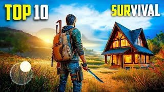 Top 10 Best SURVIVAL Games for Android 2024  High Graphics OfflineOnline [upl. by Ahsat]