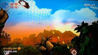 Donkey Kong Country Returns Speed Run  15 Canopy Canons in 10029 [upl. by Nnaid]