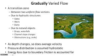 Gradually Varied Flow th process equation water surface profiles  CE 331 Class 35 5 April 2024 [upl. by Heid543]