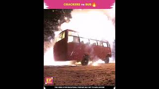 BUS vs CRACKERS Earth fact in telugu shorts [upl. by Nance494]