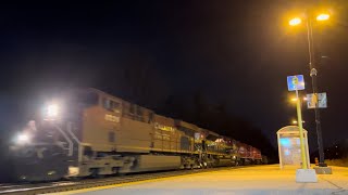 CP 237 at Erindale with a KCS and fresh SD60’s February 6 2023 [upl. by Etteroma478]