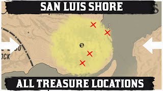 ALL San Luis Shore Treasure Map Location [upl. by Maurie152]