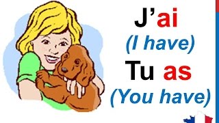 French Lesson 14  AVOIR TO HAVE Verb Conjugation Present tense  Conjugaison Indicatif présent [upl. by Marchall]