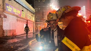 FDNY Manhattan 1075 Box 0834 Fire in a Vacant Car Wash [upl. by Higbee413]