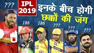 Chris Gayle on Top  Most Sixes Record in IPL History  IPL All Time Records Cricket [upl. by Refiffej]