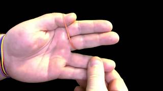 Rubber Band Through Fingers Magic Trick [upl. by Whit99]