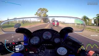 Honda CBR 600 F2  GoPro Hero5 [upl. by Sivlek361]