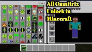 ben 10 Omnitrix Omniverse In Minecraft Crafting ben 10 Omnitrix in Minecraft All Ben 10 Omnitrix [upl. by Leinahtan]