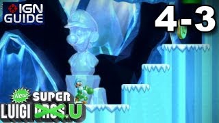 New Super Luigi U 3 Star Coin Walkthrough  Frosted Glacier 3 Fire and Ice [upl. by Retlaw46]