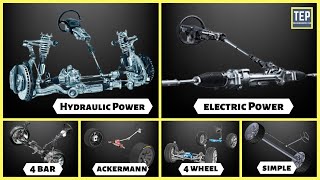 Every Steering System Explained  Power Steering Four Bar Ackermann Four Wheel Steering [upl. by Linea]