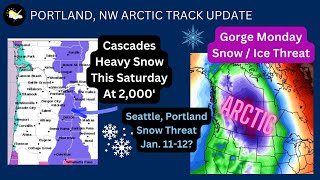 Portland Pacific NW Arctic Air To Hold Off Until Late Next Week [upl. by Kcolttam159]