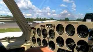 Landing in the Beechcraft Twin Bonanza N28EC at Robertson Field [upl. by Christianna944]