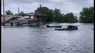 Dam bursts in Russia’s Orenburg region  Thousands of houses are flooded [upl. by Ruzich]