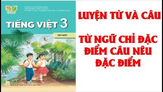 TIẾNG VIỆT LỚP 3 LUYỆN TỪ VÀ CÂU TỪ NGỮ CHỈ ĐẶC ĐIỂM CÂU NÊU ĐẶC ĐIỂM SÁCH KẾT NỐI HAY NHẤT [upl. by Rapsac521]