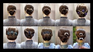 Hairstyles 2024  Simple n easy hairbun hairstyle  easy party hairstyles  hairstyle for girls [upl. by Koorb]