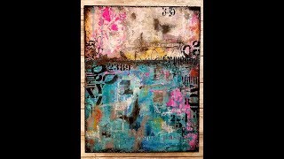 Mixed media abstract quotTrust the processquot Sunday Inspirationquot [upl. by Marler397]