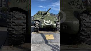 BASTOGNE 🇺🇸🥰 ww2 bastogne belgium bandofbrothers 101st ww2 worldwar2 trip tank sherman [upl. by Barabbas218]