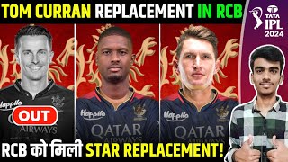 4 BEST Players to Replace Tom Curran in RCB for IPL 2024  Tom Curran  Holder  Pretorius  RCB [upl. by Ramoh]