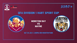 Moreton Bay vs Mayne Mens Div 1 AFL Rd 14 [upl. by Pompei]