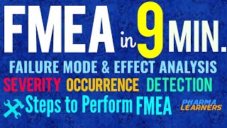 How to perform FMEA Process steps and Risk Calculation Failure Mode and Effect AnalysisICH Q9 [upl. by Inaluiak]