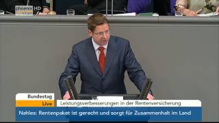 Bundestag Debatte zur Rentenreform am 23052014 [upl. by Grossman]