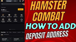 How to add your DEPOSIT ADDRESS and MEMO of Bybit to your Hamster Combat Wallet [upl. by Anide719]