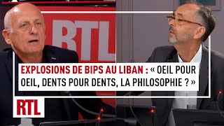 Explosions de bips au Liban  quotŒil pour œil dents pour dents la philosophie quot [upl. by Assert]