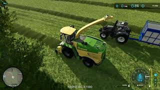 FS22  GRASSLANDS 22 4  LIFTING SILAGE PART 1 [upl. by Solram]