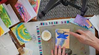 Making my mini Art Journal Books sealing watercolor with Dorlands Wax ASMR [upl. by Esbensen]