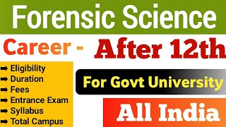 forensic science course  nfsu entrance exam  nfat 2023  career guidance after 12th [upl. by Cecilia]