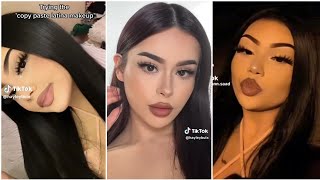 Trying The Latina Makeup Tutorial ✨ TikTok Compilation [upl. by Cristy]