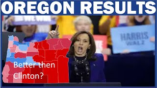 2024 OREGON RESULTS  Kamala Harris wins Oregon out beats Clintons 2016 performance [upl. by Bentlee522]