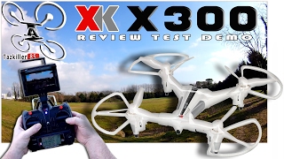 XK X300F REVIEW TEST DEMO  FPV Positionnement Optique Alti Hold etc [upl. by Tebasile]