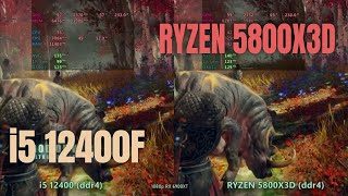 i5 12400 ddr4 vs Ryzen 5800x3d ddr4  in 2024 [upl. by Lind41]