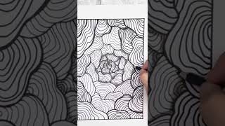 Easy zentangle art drawing zentangleinspired [upl. by Maximo524]