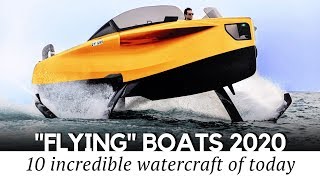 Top 10 Flying Boats and New Hydrofoil Inventions that Can Hover Over Water [upl. by Annailuj]