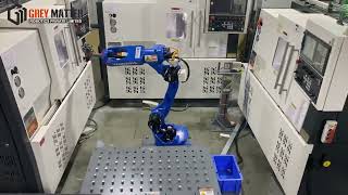 CNC Machine tending robot [upl. by Starlene]