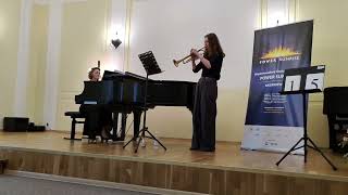 A Arutunian Trumpet concerto Yaryna Veresotska [upl. by Melas]