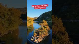 Harpers Ferry Fall Foliage West Virginia USA 🇺🇸 fallfoliage westvirginia wv harpersferry autumn [upl. by Lurline]