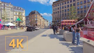 Luxembourg City 🇱🇺 Walking Tour  4K  Street Walk  Luxemburg Europe  2022 VirtualWalking [upl. by Raji]