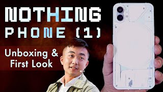 Nothing Phone 1 Unboxing First Look Features Specifications amp Price in India [upl. by Eillib]